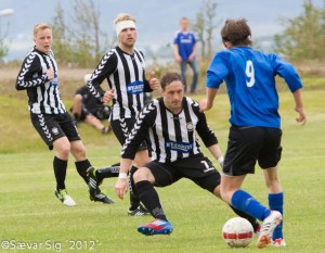 Liam í leik með Magna síðasta sumar.