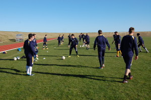 Strákarnir eru vel undirbúnir fyrir leikinn í kvöld.