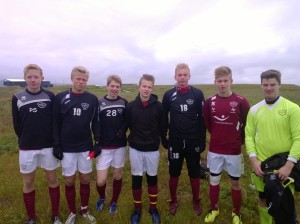 Nokkrir úr A eftir leikinn í gær