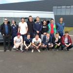 Strákarnir klárir í ferðina.