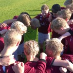 A liðið eftir góðan sigur.