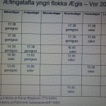 æfingatafla